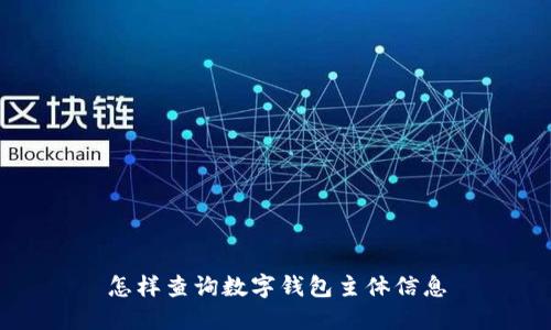 怎樣查詢(xún)數(shù)字錢(qián)包主體信息