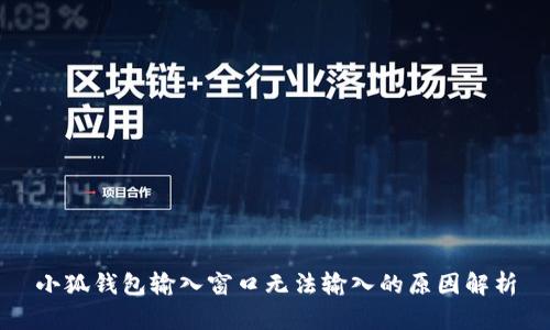 小狐錢包輸入窗口無法輸入的原因解析