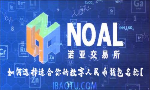 如何選擇適合你的數(shù)字人民幣錢包名稱？